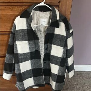 Abercrombie & Fitch Monochrome Checkered Jacket